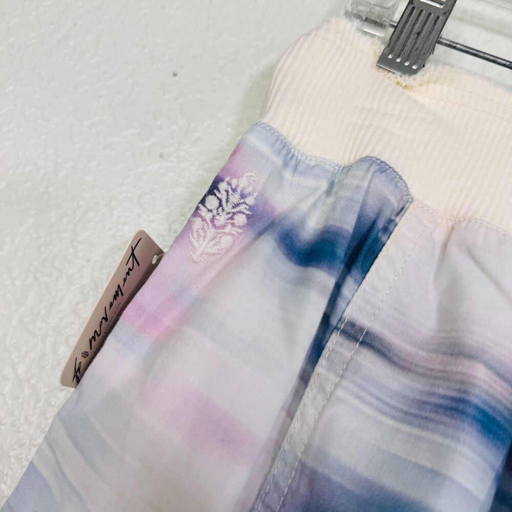 Free People Mesmerize Me Pants Womens Small Marble Cargo Boho FP Movement NEW - Picture 8 of 12